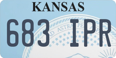 KS license plate 683IPR