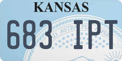 KS license plate 683IPT