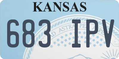 KS license plate 683IPV
