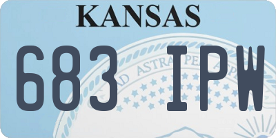 KS license plate 683IPW