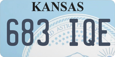 KS license plate 683IQE