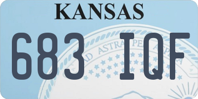 KS license plate 683IQF