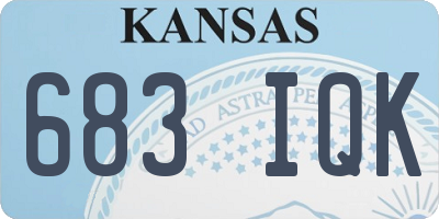 KS license plate 683IQK