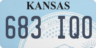 KS license plate 683IQO