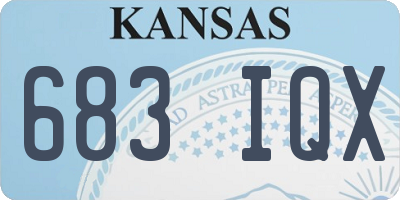 KS license plate 683IQX
