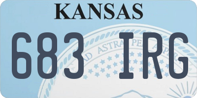 KS license plate 683IRG