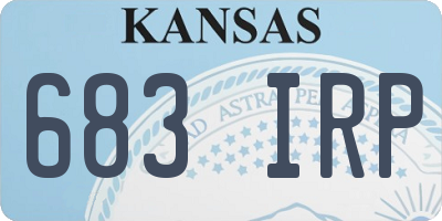 KS license plate 683IRP