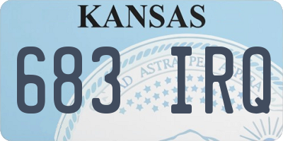 KS license plate 683IRQ