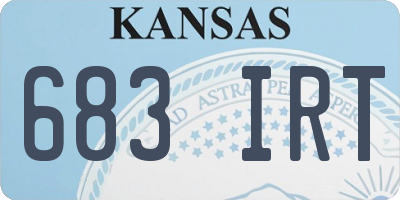 KS license plate 683IRT