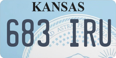 KS license plate 683IRU