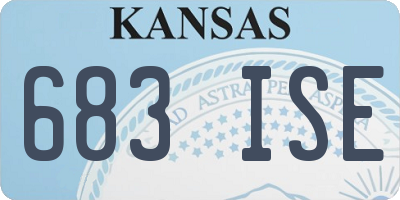 KS license plate 683ISE