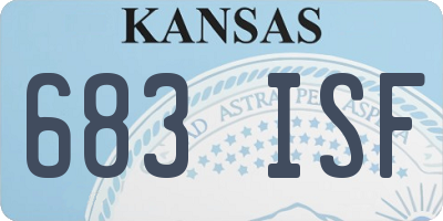 KS license plate 683ISF