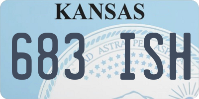 KS license plate 683ISH
