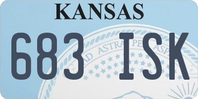 KS license plate 683ISK