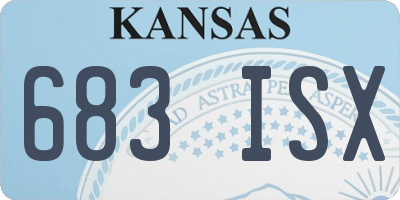 KS license plate 683ISX