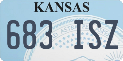 KS license plate 683ISZ