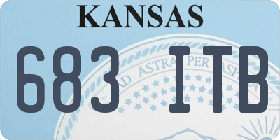 KS license plate 683ITB