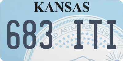 KS license plate 683ITI
