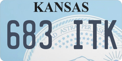 KS license plate 683ITK