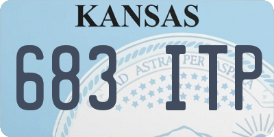 KS license plate 683ITP