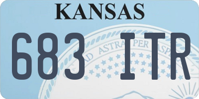 KS license plate 683ITR