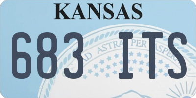 KS license plate 683ITS