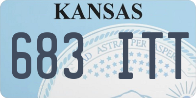 KS license plate 683ITT