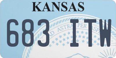 KS license plate 683ITW