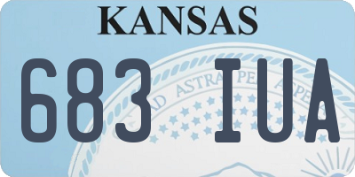 KS license plate 683IUA