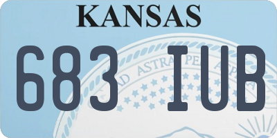 KS license plate 683IUB