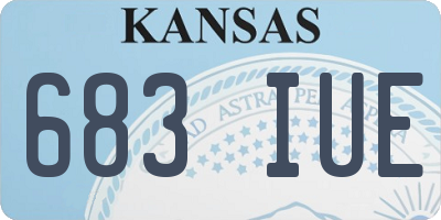 KS license plate 683IUE