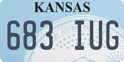 KS license plate 683IUG