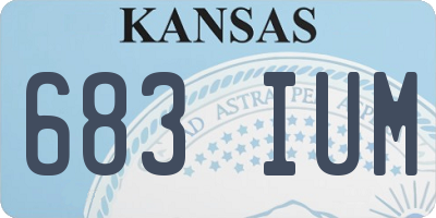 KS license plate 683IUM