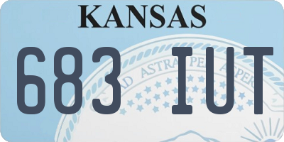KS license plate 683IUT