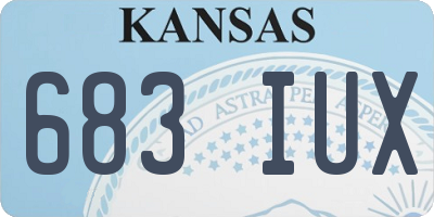 KS license plate 683IUX