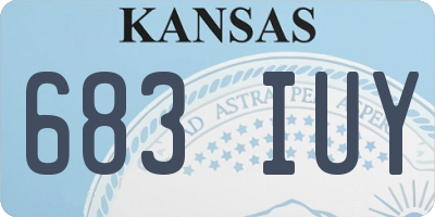KS license plate 683IUY