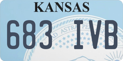 KS license plate 683IVB