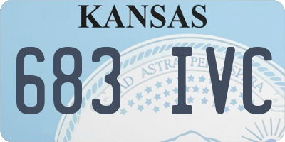 KS license plate 683IVC