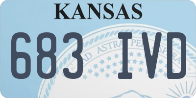 KS license plate 683IVD