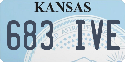 KS license plate 683IVE