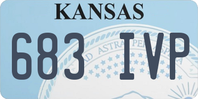 KS license plate 683IVP