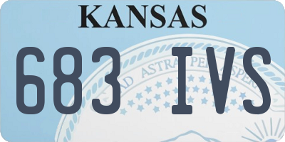 KS license plate 683IVS