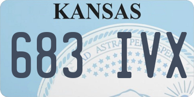 KS license plate 683IVX