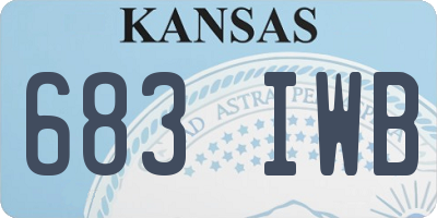KS license plate 683IWB