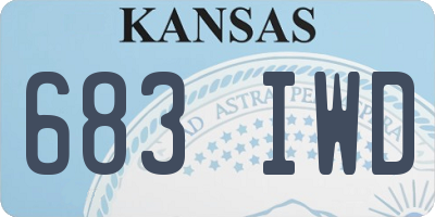 KS license plate 683IWD