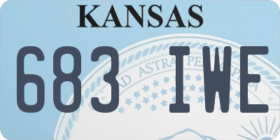 KS license plate 683IWE