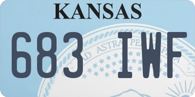 KS license plate 683IWF