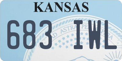 KS license plate 683IWL