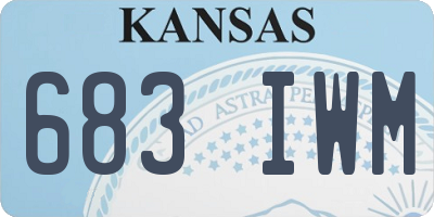 KS license plate 683IWM