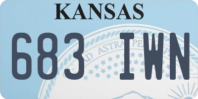 KS license plate 683IWN